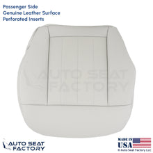 2010-2013 For Mercedes Benz E550 Genuine Leather Perf Passenger Bottom Cover Ash - OEM-Style Replacement Seat Cover