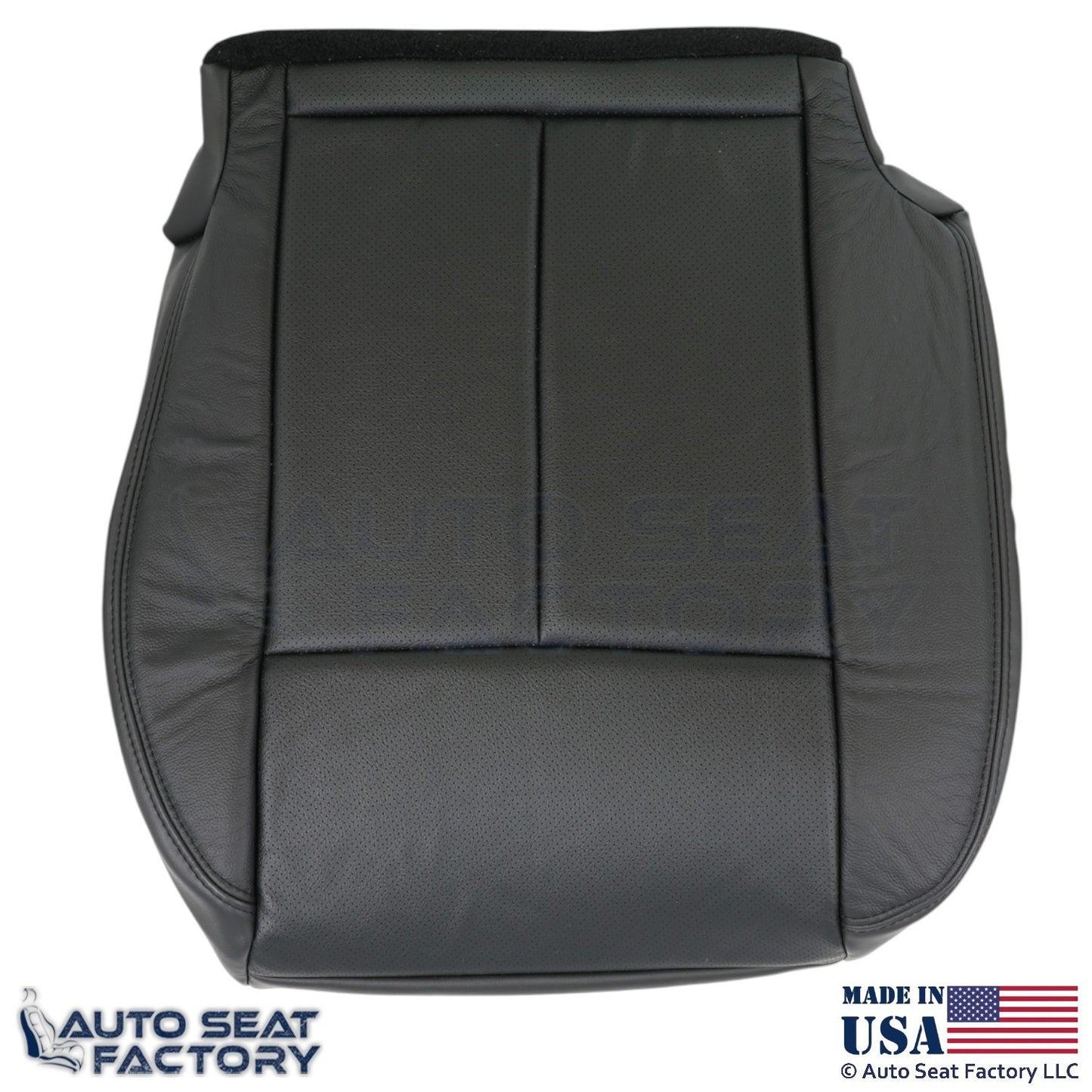 2013-2018 For Nissan Altima Sedan Genuine Leather Bottom Seat Covers Charcoal - OEM-Style Replacement Seat Cover