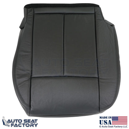 2013-2018 For Nissan Altima Sedan Genuine Leather Bottom Seat Covers Charcoal - OEM-Style Replacement Seat Cover