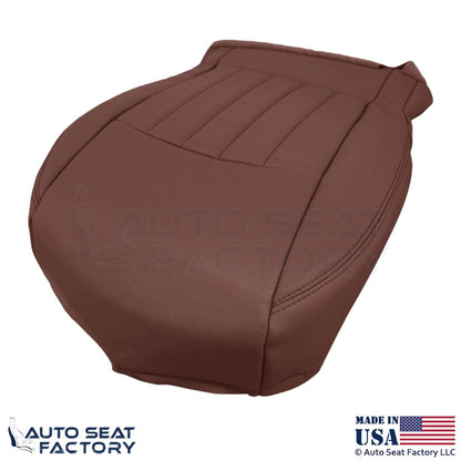 2008-2012 For Infiniti EX35 Genuine Leather Driver Bottom Seat Cover Chestnut - OEM-Style Replacement Seat Cover