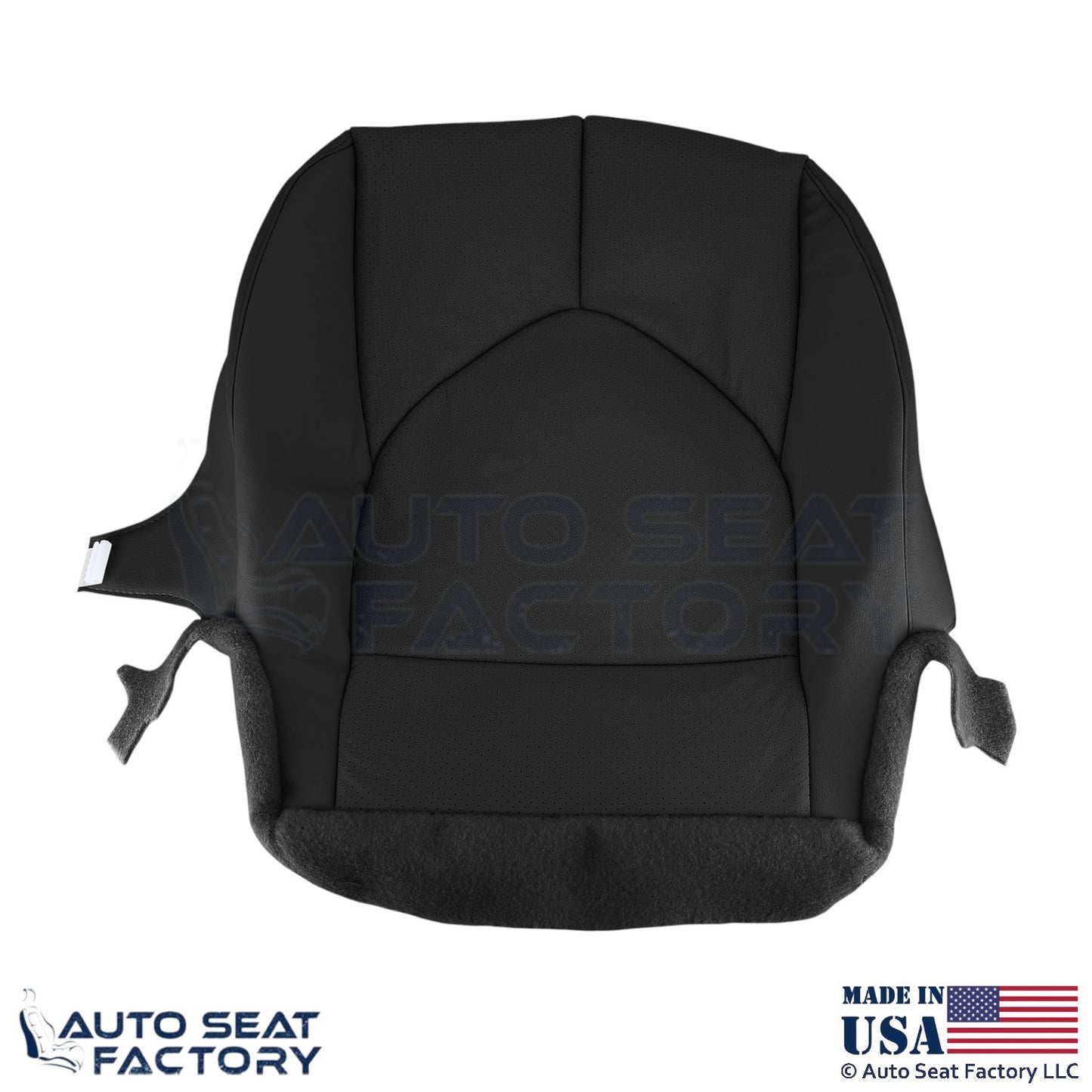 2020-2024 Fits Toyota Highlander Genuine Leather Front Bottom Seat Covers Black - OEM-Style Replacement Seat Cover