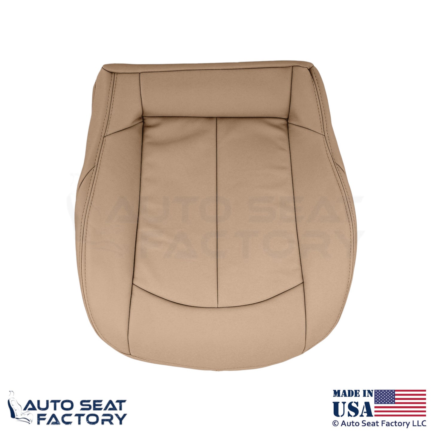 2009 Fits Mercedes Benz CLK350 Genuine Leather Front Bottom Seat Covers Beige - OEM-Style Replacement Seat Cover