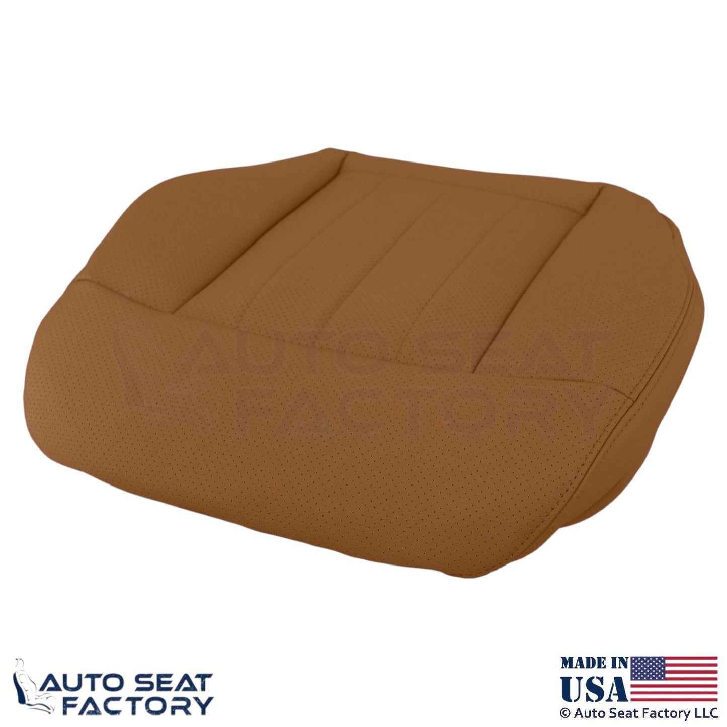 2010-2016 Fits Mercedes Benz E550 Leatherette Perf. Bottom Covers Natural Beige - OEM-Style Replacement Seat Cover