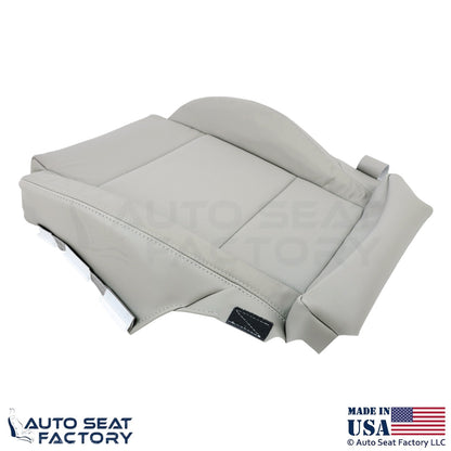 2013-2019 Fits Cadillac ATS Leatherette Front Passenger Bottom Cover Lt Platinum - OEM-Style Replacement Seat Cover