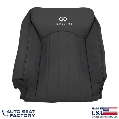 2008-2012 For Infiniti EX35 Genuine Leather Passenger Top Seat Cover Graphite - OEM-Style Replacement Seat Cover