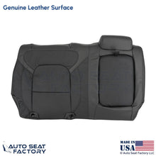 2020 Fits Dodge Ram 1500 Genuine Leather Rear Bench Driver Side Top Cover Black - OEM-Style Replacement Seat Cover