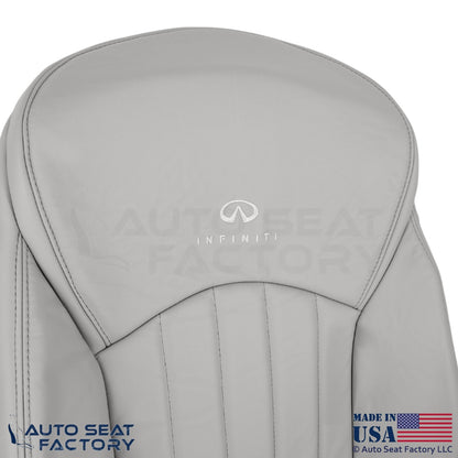 2008-2010 Fits Infiniti EX35 Genuine Leather Front Replacement Top Covers Stone - OEM-Style Replacement Seat Cover