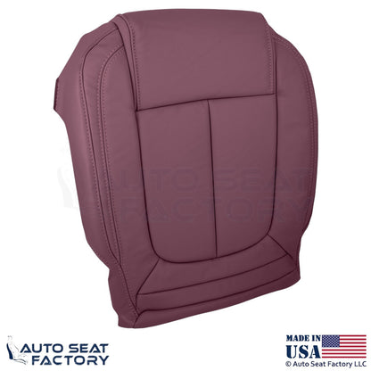 2014-2016 For Buick LaCrosse Genuine Leather Passenger Bottom Seat Cover Sangria - OEM-Style Replacement Seat Cover