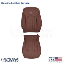 2008-2012 Fits Infiniti EX35 Genuine Leather Driver Side Seat Covers Chestnut - OEM-Style Replacement Seat Cover