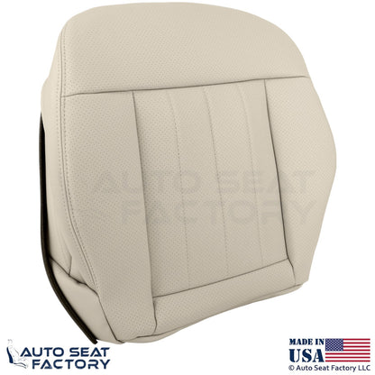 2010-2013 Fits Mercedes Benz E550 E350 Genuine Leather Perf Bottom Covers Almond - OEM-Style Replacement Seat Cover