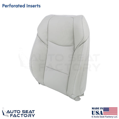 2015-2019 Fits Cadillac ATS Leatherette Front Driver Top Cover Light Neutral - OEM-Style Replacement Seat Cover