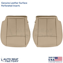 2013-2018 Fits Nissan Altima Sedan Genuine Leather Bottom Seat Covers Beige - OEM-Style Replacement Seat Cover