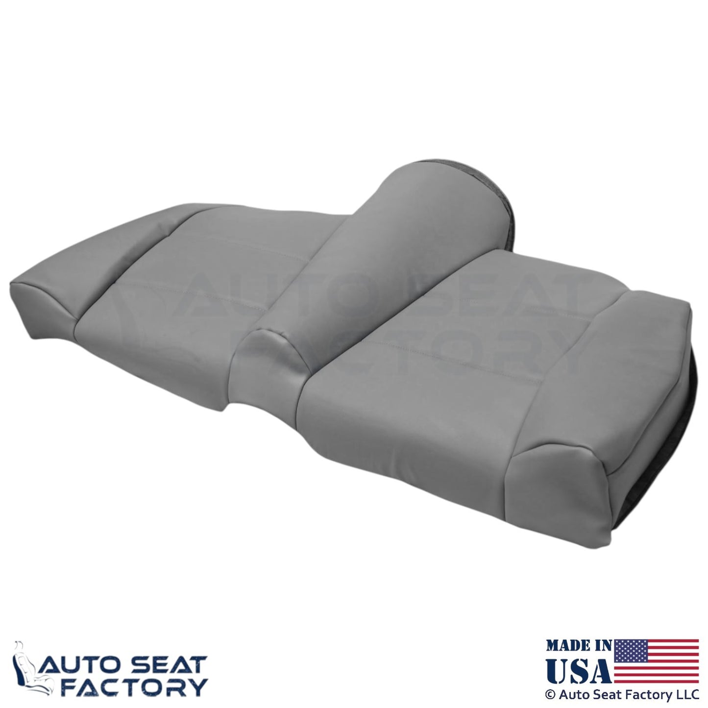 1998-2000 For BMW 323i Convertible Genuine Leather Rear Bench Bottom Cover Gray - OEM-Style Replacement Seat Cover