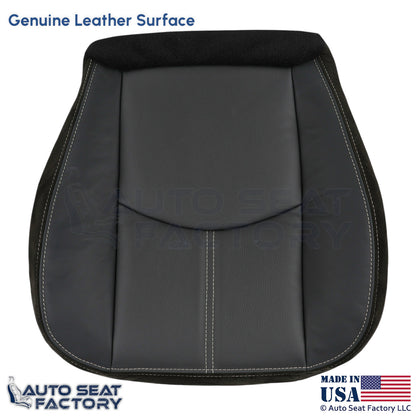 2008-2011 For Mazda Tribute Genuine Leather Driver Bottom Seat Cover Black - OEM-Style Replacement Seat Cover