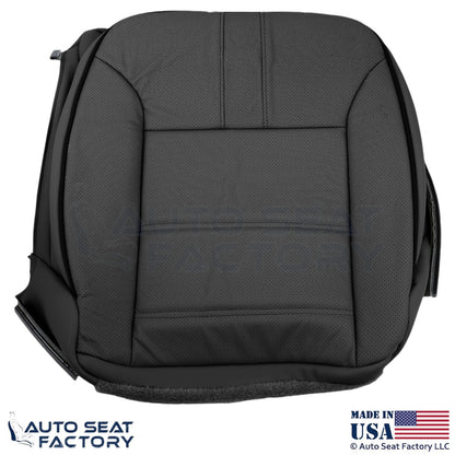 2010-2013 For Mercedes Benz R-Class Genuine Leather Passenger Bottom Cover Black - OEM-Style Replacement Seat Cover