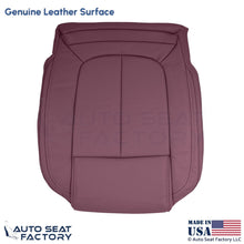 2014-2016 Fits Buick LaCrosse Genuine Leather Driver Bottom Seat Cover Sangria - OEM-Style Replacement Seat Cover