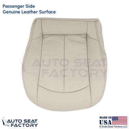 2009 Fits Mercedes Benz CLK350 Genuine Leather Passenger Bottom Seat Cover Stone - OEM-Style Replacement Seat Cover