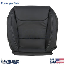 2016-2025  For Tesla Model S Leatherette Passenger Bottom Cover Black/White Stch - OEM-Style Replacement Seat Cover