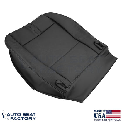 2003-2010 Fits BMW X3 Genuine Leather Front Passenger Bottom Seat Cover Black - OEM-Style Replacement Seat Cover
