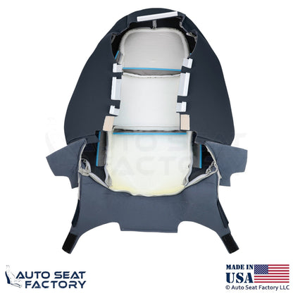 2013-2019 Fits Cadillac ATS Leather Perf Front Driver Top Seat Cover Black - OEM-Style Replacement Seat Cover