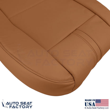 2009-2010 Fits BMW X3 Genuine Leather Front Bottom Seat Covers Saddle Brown - OEM-Style Replacement Seat Cover