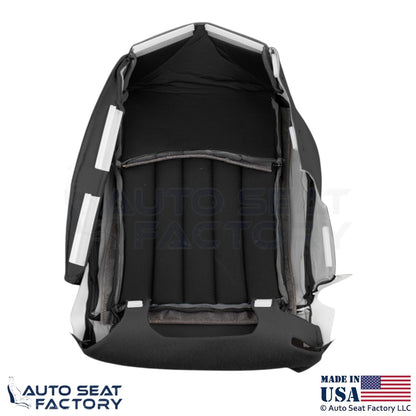 2008-2012 Fits Infiniti EX35 Genuine Leather Front Bottom Seat Covers Graphite - OEM-Style Replacement Seat Cover