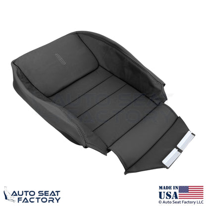 1999-2001 Fits Lincoln Town Car Genuine Leather Front Seat Covers Deep Charcoal - OEM-Style Replacement Seat Cover
