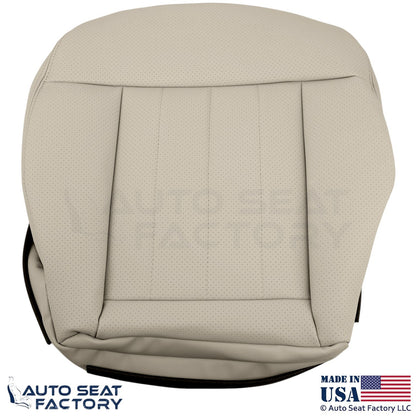 2010-2013 Fits Mercedes Benz E550 Leatherette Perf Passenger Bottom Cover Almond - OEM-Style Replacement Seat Cover