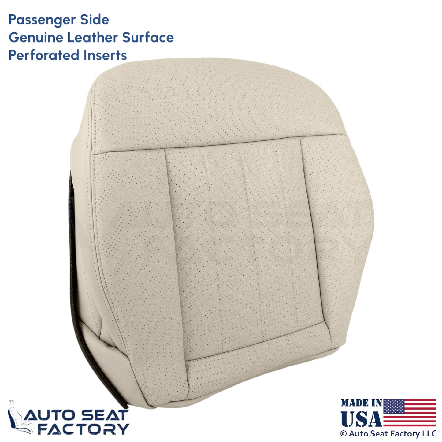 2014-2016 For Mercedes Benz E550 Genuine Leather Prf Passenger Bottom Cover Silk - OEM-Style Replacement Seat Cover