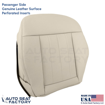 2014-2016 For Mercedes Benz E550 Genuine Leather Prf Passenger Bottom Cover Silk - OEM-Style Replacement Seat Cover