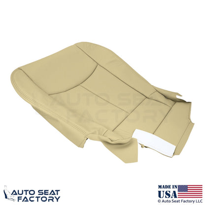 2011-2013 For Infiniti M37 M56 Genuine Leather Passenger Bottom Seat Cover Wheat - OEM-Style Replacement Seat Cover