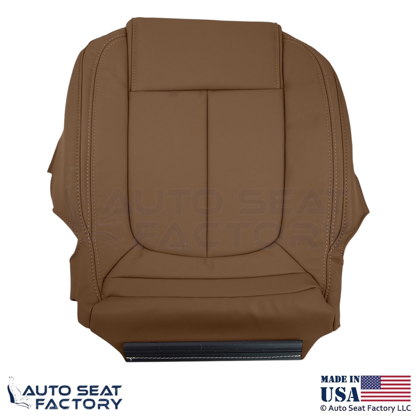 2014-2016 Fits Buick LaCrosse Genuine Leather Front Bottom Covers Choccachino - OEM-Style Replacement Seat Cover