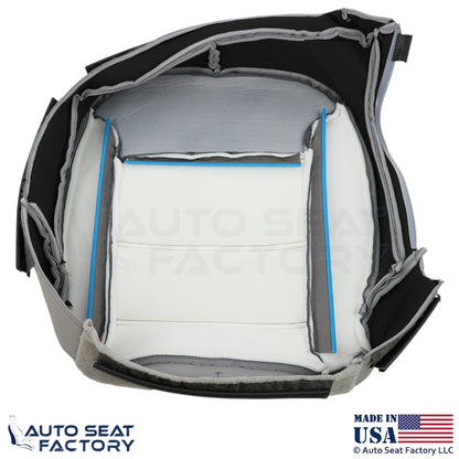 2010-2013 Fits Mercedes Benz R-Class Genuine Leather Driver Bottom Cover Gray - OEM-Style Replacement Seat Cover