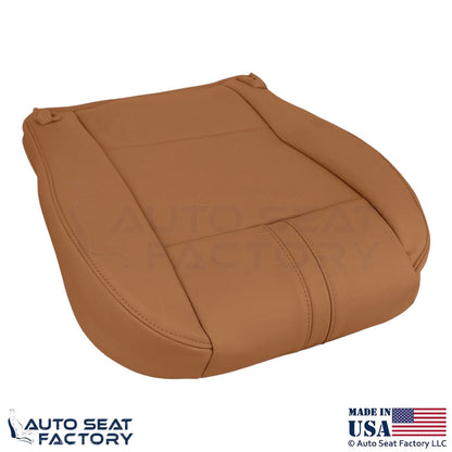 2009-2010 Fits BMW X3 Genuine Leather Front Bottom Seat Covers Saddle Brown - OEM-Style Replacement Seat Cover