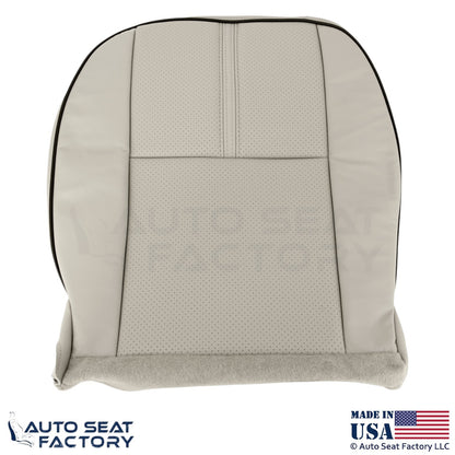 2010-2012 Fits Lincoln MKZ Genuine Leather Perf Front Bottom Seat Covers Tan - OEM-Style Replacement Seat Cover