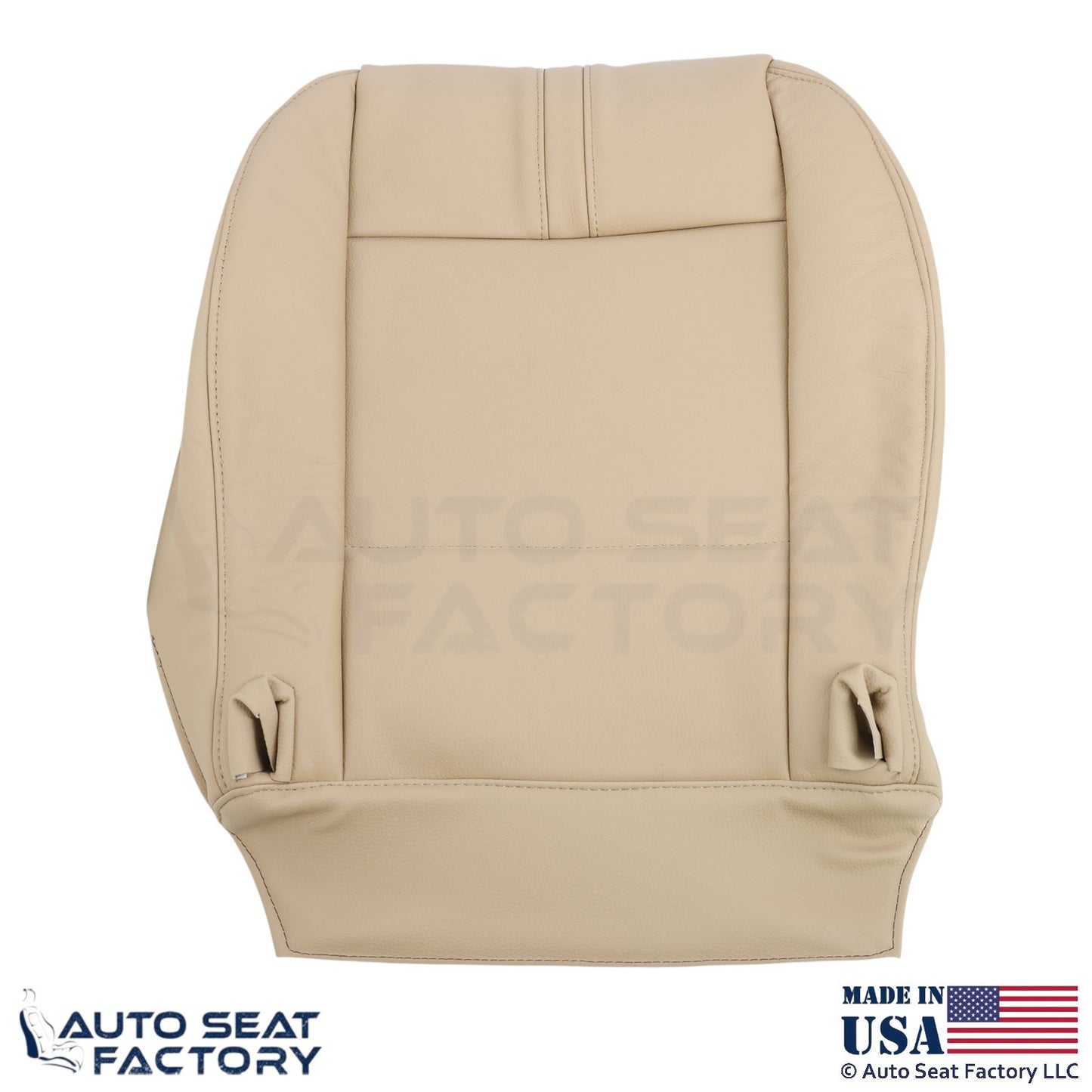 2003-2010 Fits BMW X3 Leatherette Front Bottom Replacement Covers Sand Beige - OEM-Style Replacement Seat Cover