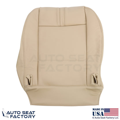 2003-2010 Fits BMW X3 Leatherette Front Bottom Replacement Covers Sand Beige - OEM-Style Replacement Seat Cover