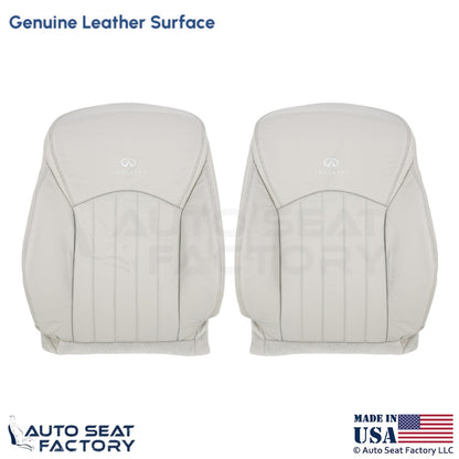 2008-2012 Fits Infiniti EX35 Genuine Leather Front Top Replacement Covers Wheat - OEM-Style Replacement Seat Cover