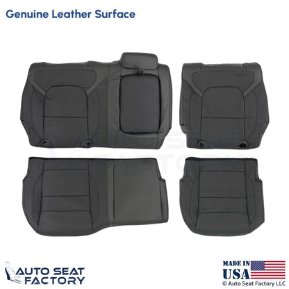 2020 For Dodge Ram 1500 Genuine Leather Rear Bench Replacement Seat Covers Black - OEM-Style Replacement Seat Cover