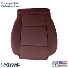 2013-2019 For Cadillac ATS Leather Perf Front Passenger Bottom Cover Morello Red - OEM-Style Replacement Seat Cover
