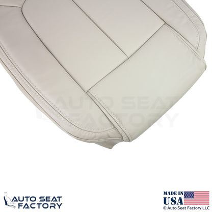 2014-2016 Fits Buick LaCrosse Genuine Leather Front Bottom Covers Light Neutral - OEM-Style Replacement Seat Cover