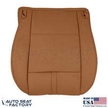 2009-2010 Fits BMW X3 Genuine Leather Front Bottom Seat Covers Saddle Brown - OEM-Style Replacement Seat Cover