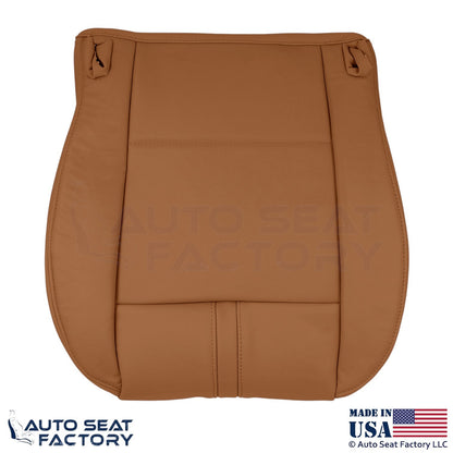 2009-2010 Fits BMW X3 Genuine Leather Front Bottom Seat Covers Saddle Brown - OEM-Style Replacement Seat Cover