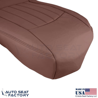 2008-2012 Fits Infiniti EX35 Genuine Leather Front Bottom Seat Covers Chestnut - OEM-Style Replacement Seat Cover