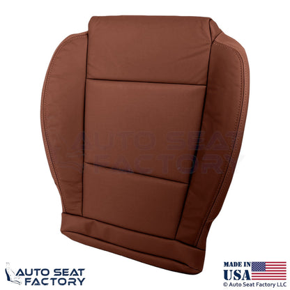 2015-2019 Fits Cadillac ATS Leather Perf Front Driver Bottom Seat Cover Brown - OEM-Style Replacement Seat Cover