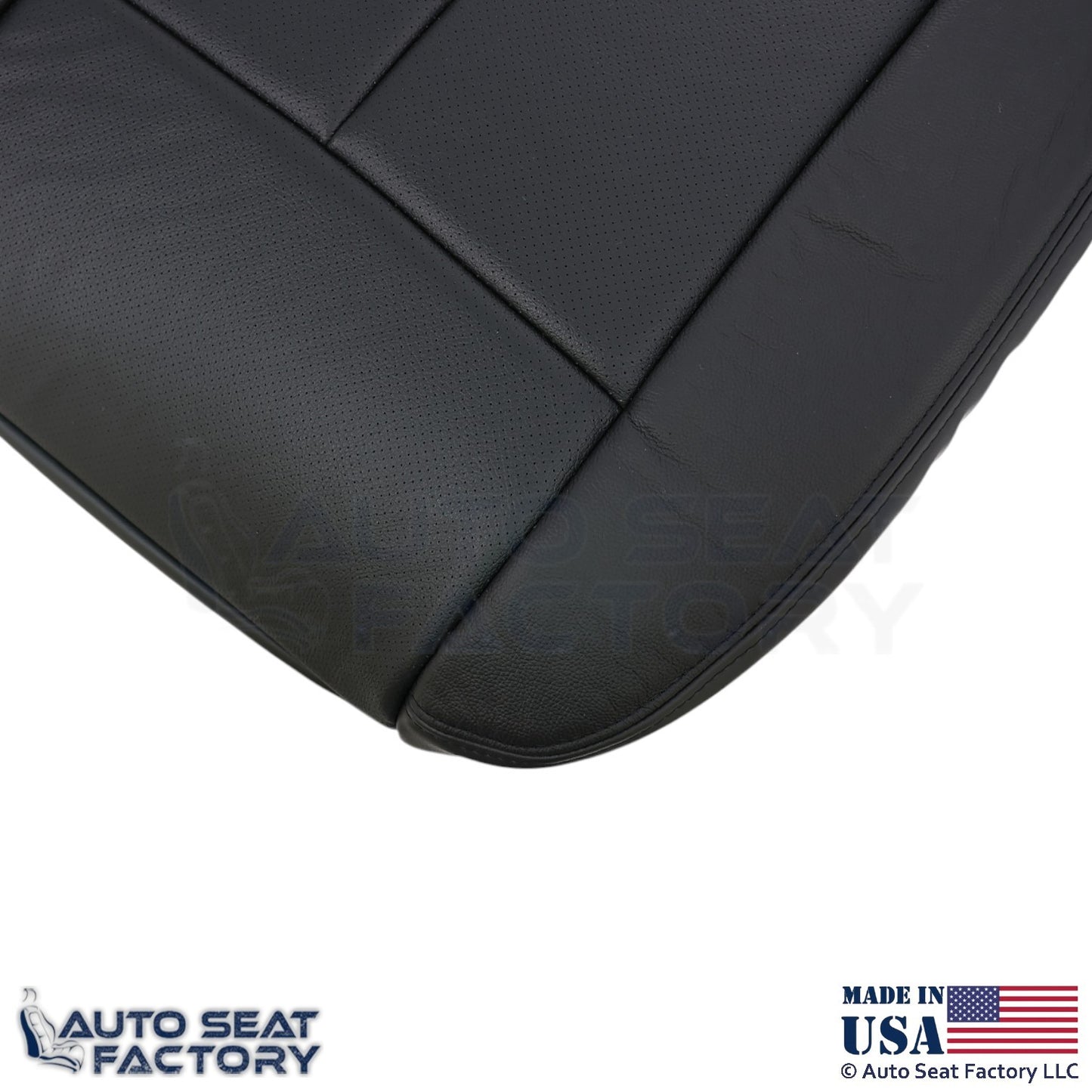 2013-2018 For Nissan Altima Sedan Genuine Leather Bottom Seat Covers Charcoal - OEM-Style Replacement Seat Cover
