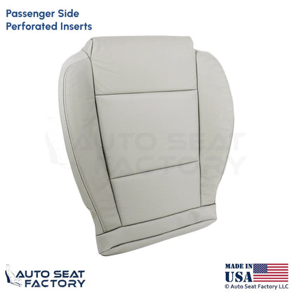 2013-2019 Fits Cadillac ATS Leatherette Front Passenger Bottom Cover Lt Platinum - OEM-Style Replacement Seat Cover
