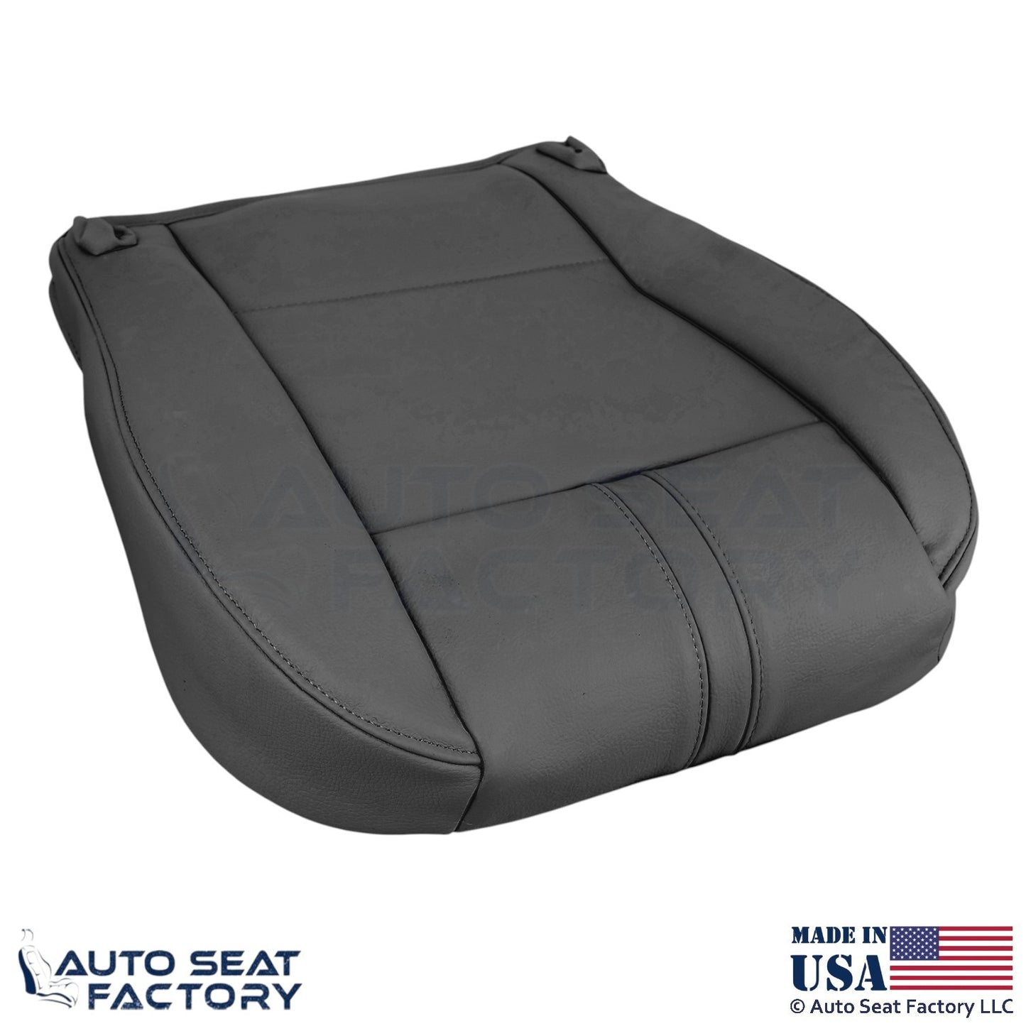2003-2010 Fits BMW X3 Synthetic Leather Front Psssenger Bottom Seat Cover Black - OEM-Style Replacement Seat Cover