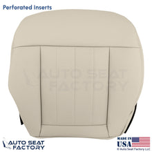 2010-2013 Fits Mercedes Benz E550 Leatherette Perf. Driver Bottom Cover Almond - OEM-Style Replacement Seat Cover