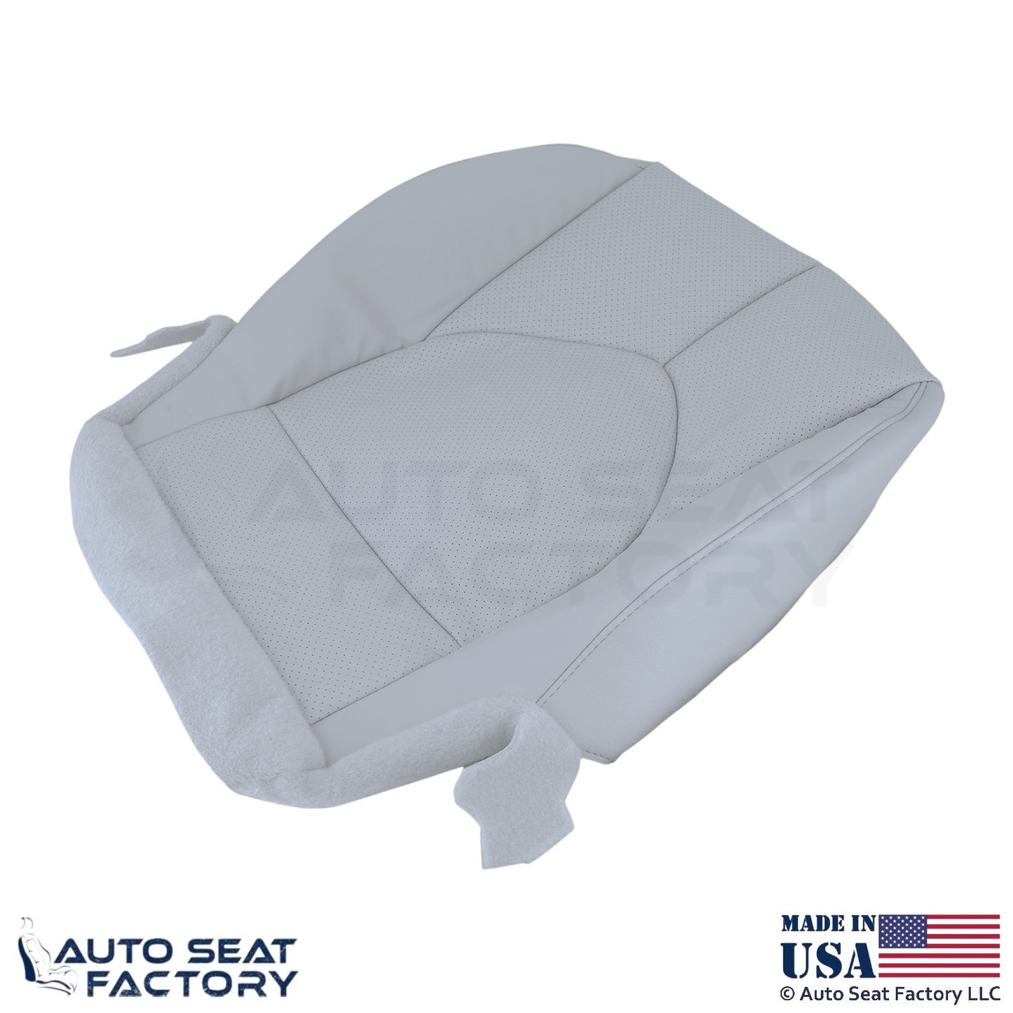 2020-2024 Fits Toyota Highlander Genuine Leather Driver Bottom Cover Graphite - OEM-Style Replacement Seat Cover